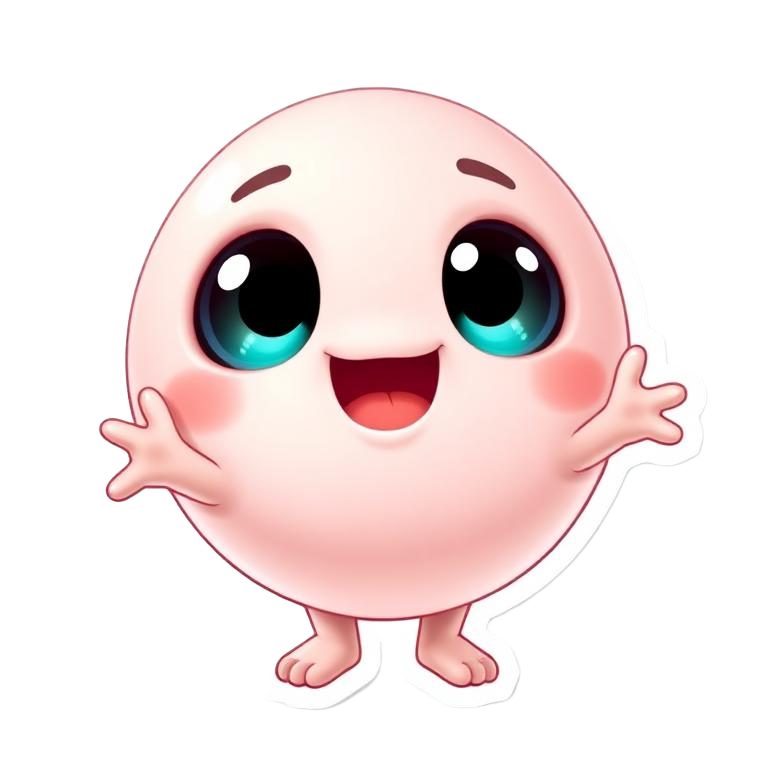 Boop mascot sticker
